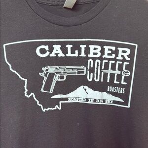 ⚡️ 5/$10 Caliber Coffee Black Graphic T-Shirt Black Small